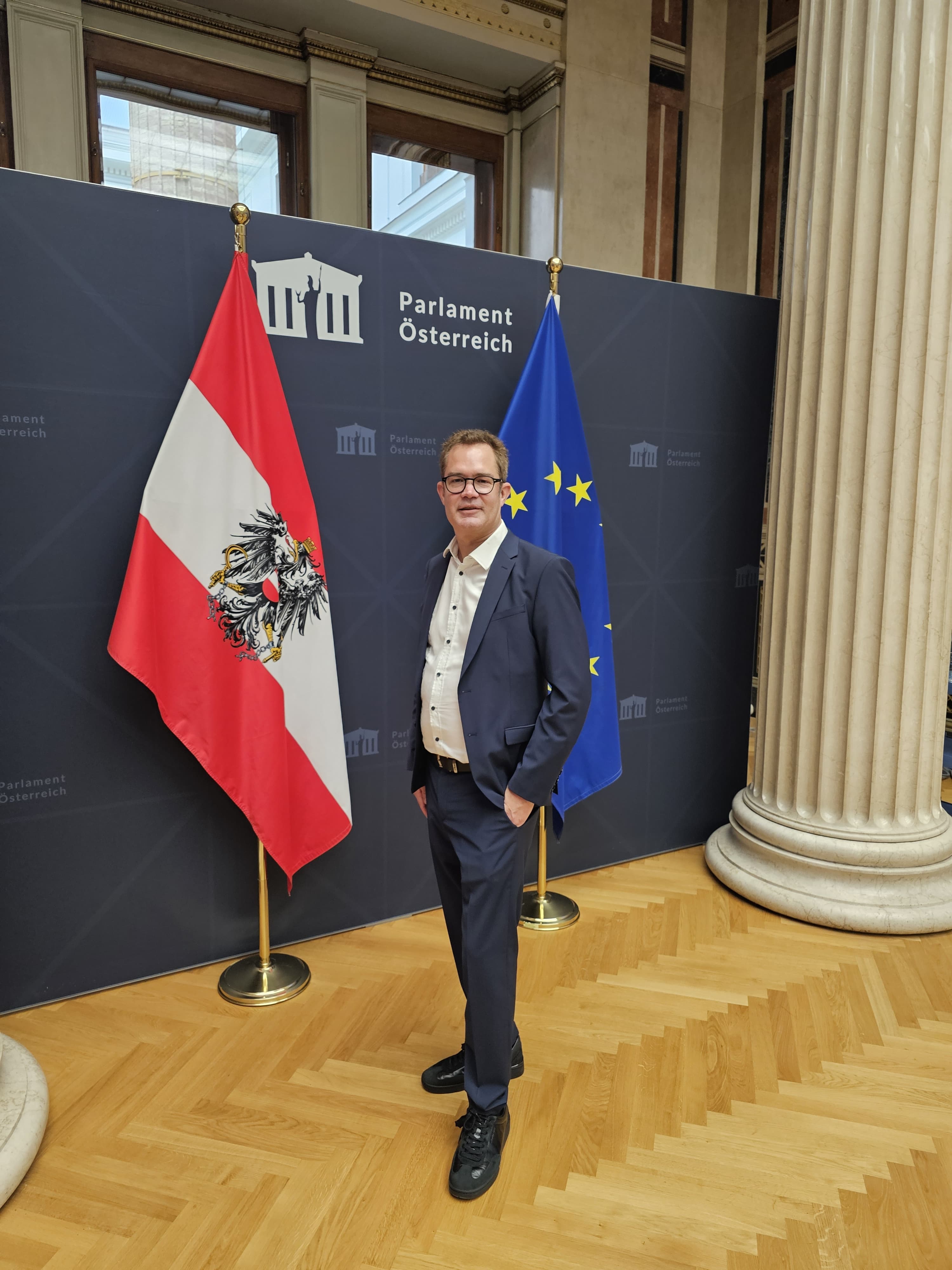 Besuch von Andreas Gerrath bei den Neos in Wien