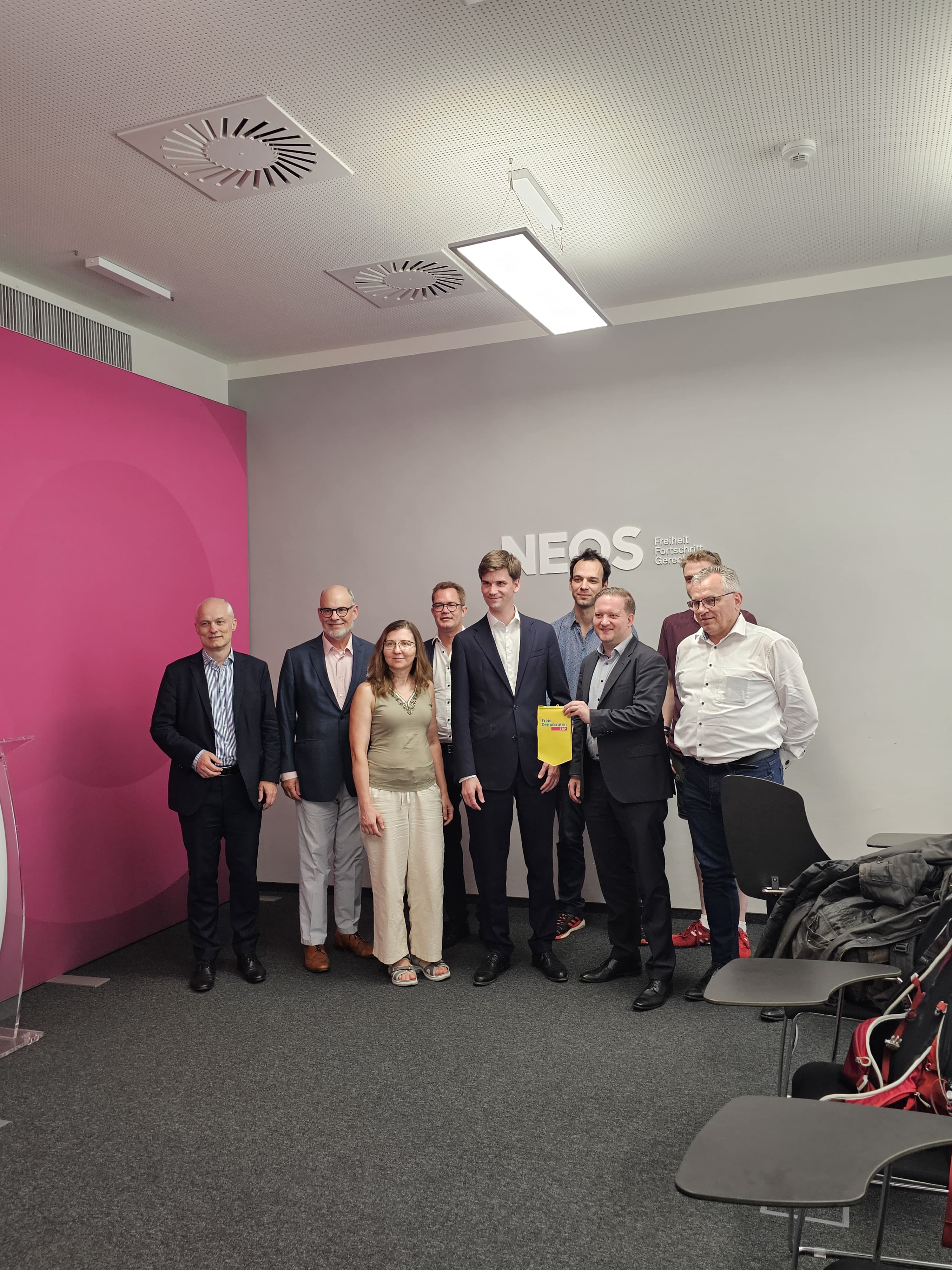 Besuch von Andreas Gerrath bei den Neos in Wien